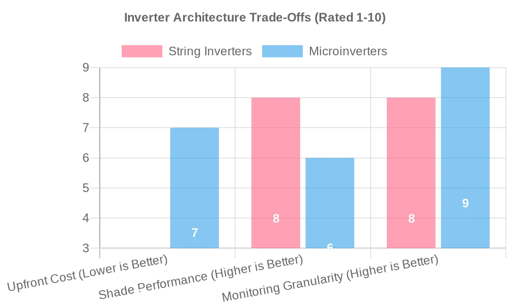 Inverter Architecture Trade-Offs (Rated 1-10)