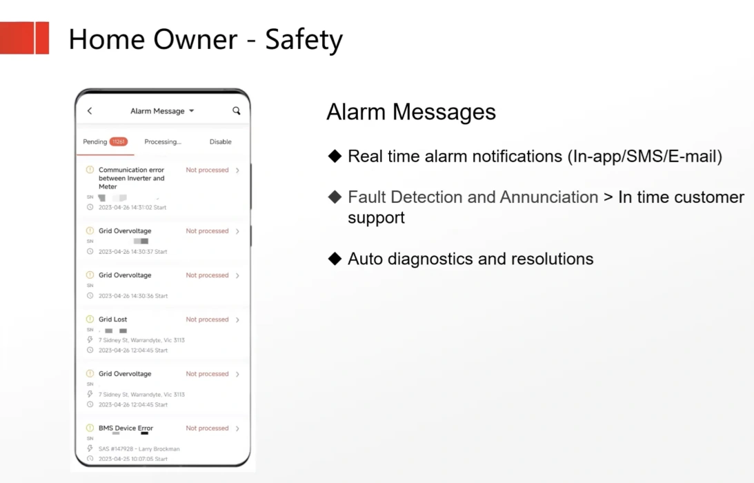 SAJ elekeeper Alarm Management Interface SAJ elekeeper Alarm Management Interface